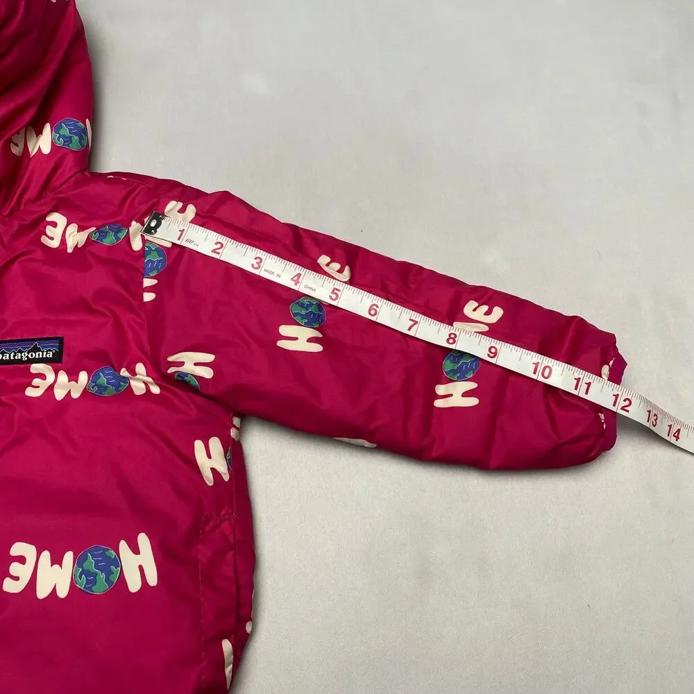 Patagonia Baby Reversible Down Sweater Hoodie Puffer Jacket 2T? Granola